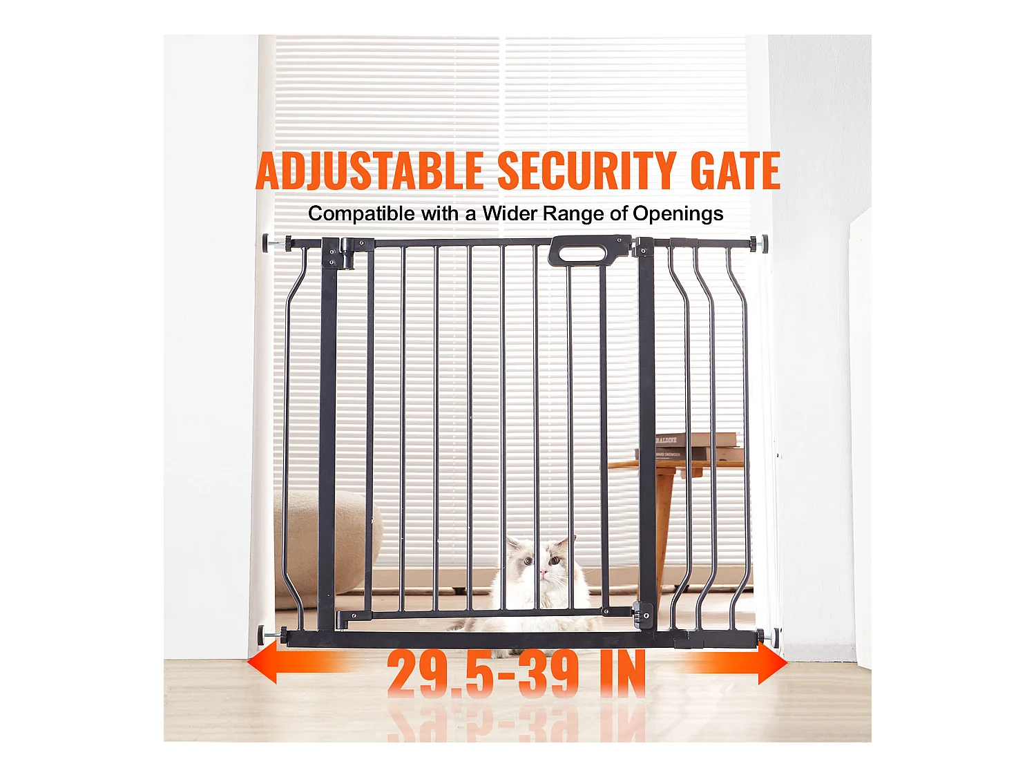 Barrière pour Bébé SucceBuy, 75 - 99cm de Largeur x 76.2 cm de Hauteur, Barrière de Sécurité pour Escaliers et pour Chiens pour Portes