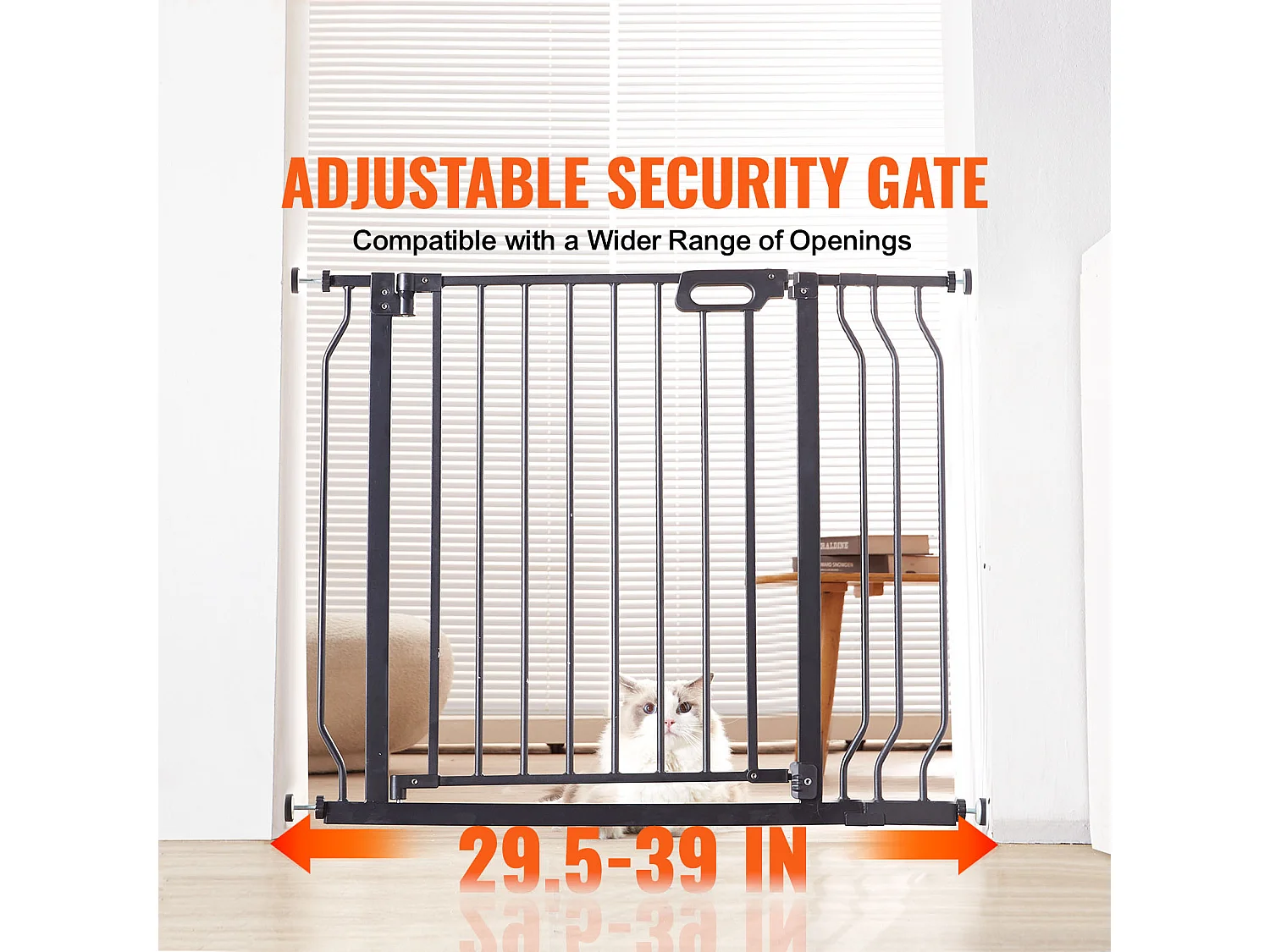 Barrière pour Bébé SucceBuy, 75 - 99cm de Largeur x 76.2 cm de Hauteur, Barrière de Sécurité pour Escaliers et pour Chiens pour Portes