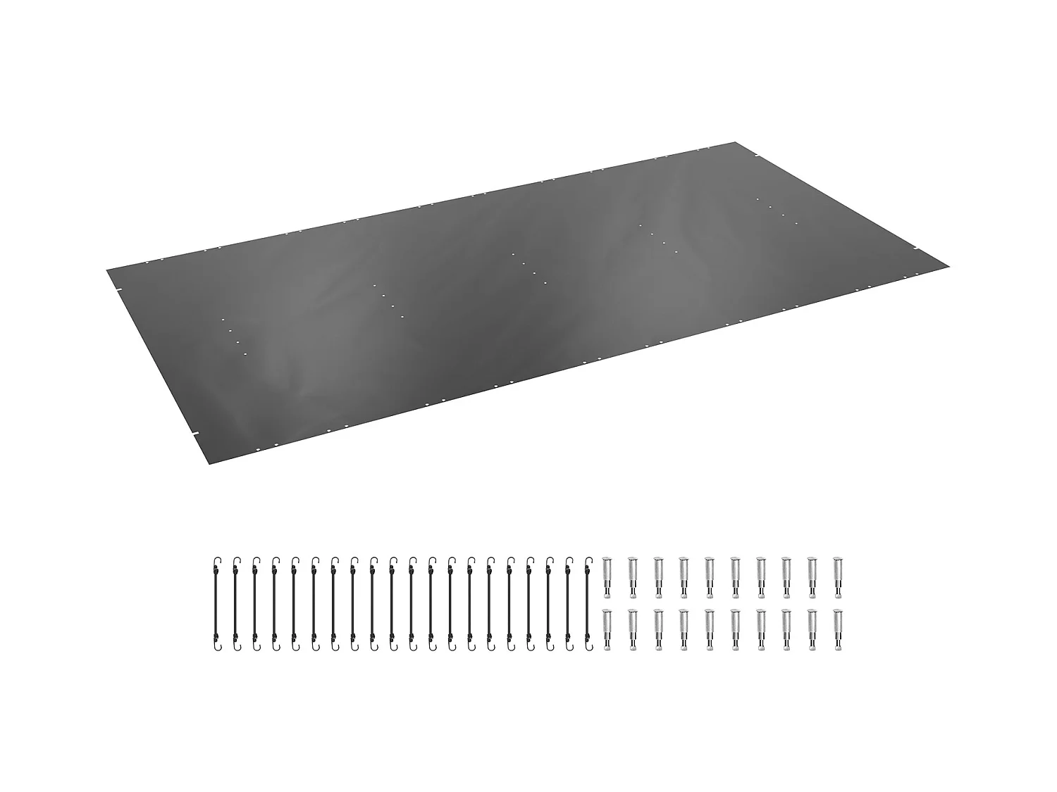 Bache Piscine Hivernage, SucceBuy Couverture de Sécurité pour Piscine Enterrée Rectangulaire 12x25 Pieds