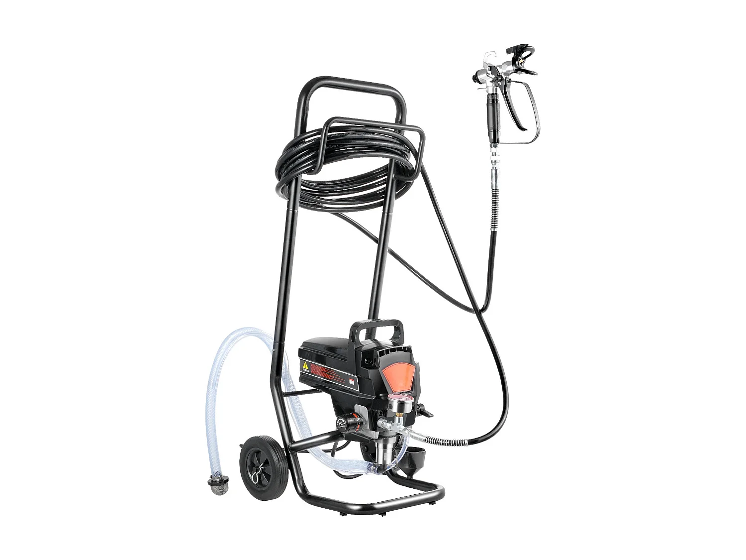 Pulvérisateur de Peinture Sans Air Sur Pied SucceBuy, Pulvérisateur Électrique 950 W 3000 PSI avec Chariot