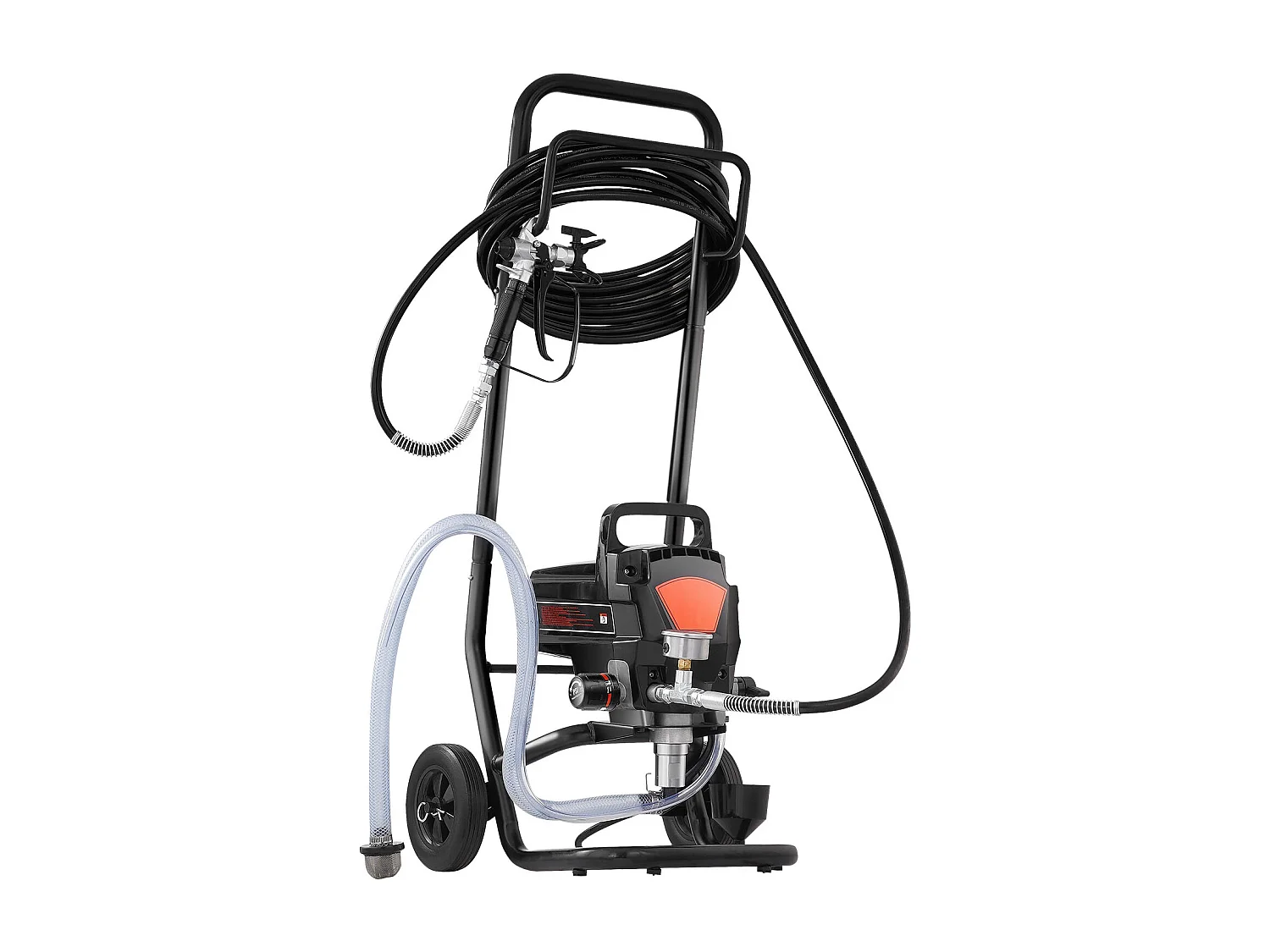 Pulvérisateur de Peinture Sans Air Sur Pied SucceBuy, Pulvérisateur Électrique 950 W 3000 PSI avec Chariot