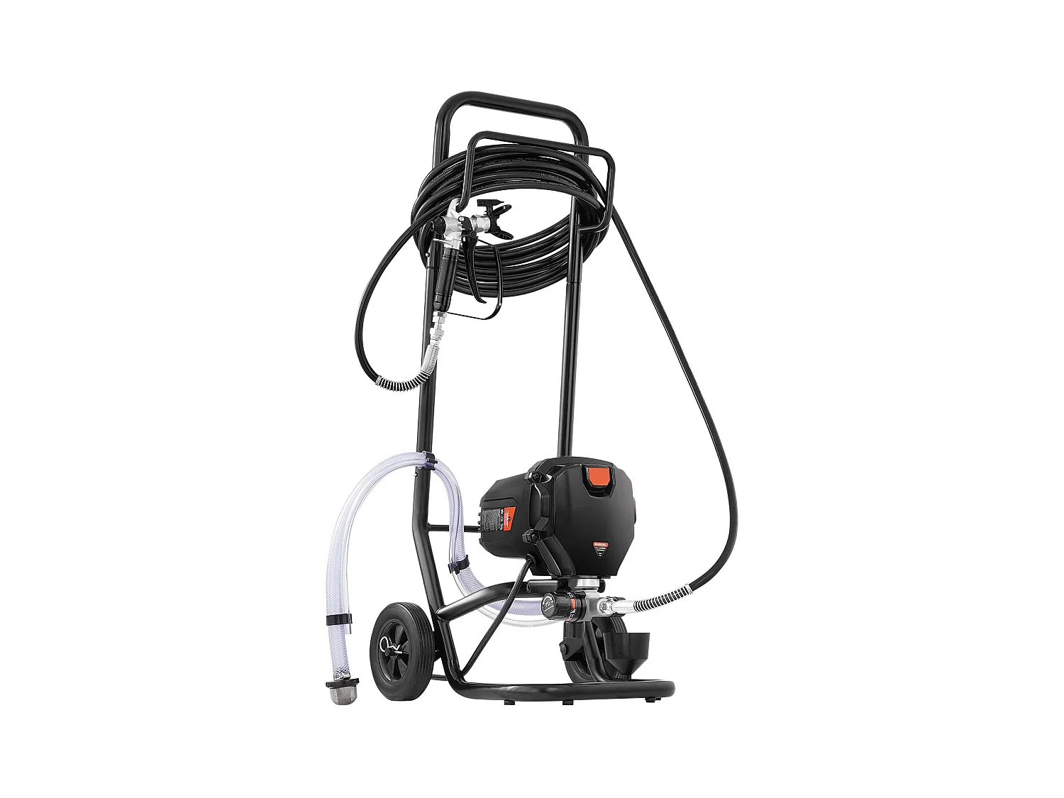 Pulvérisateur de Peinture Sans Air Sur Pied SucceBuy, Pulvérisateur Électrique 750 W 3000 PSI avec Chariot