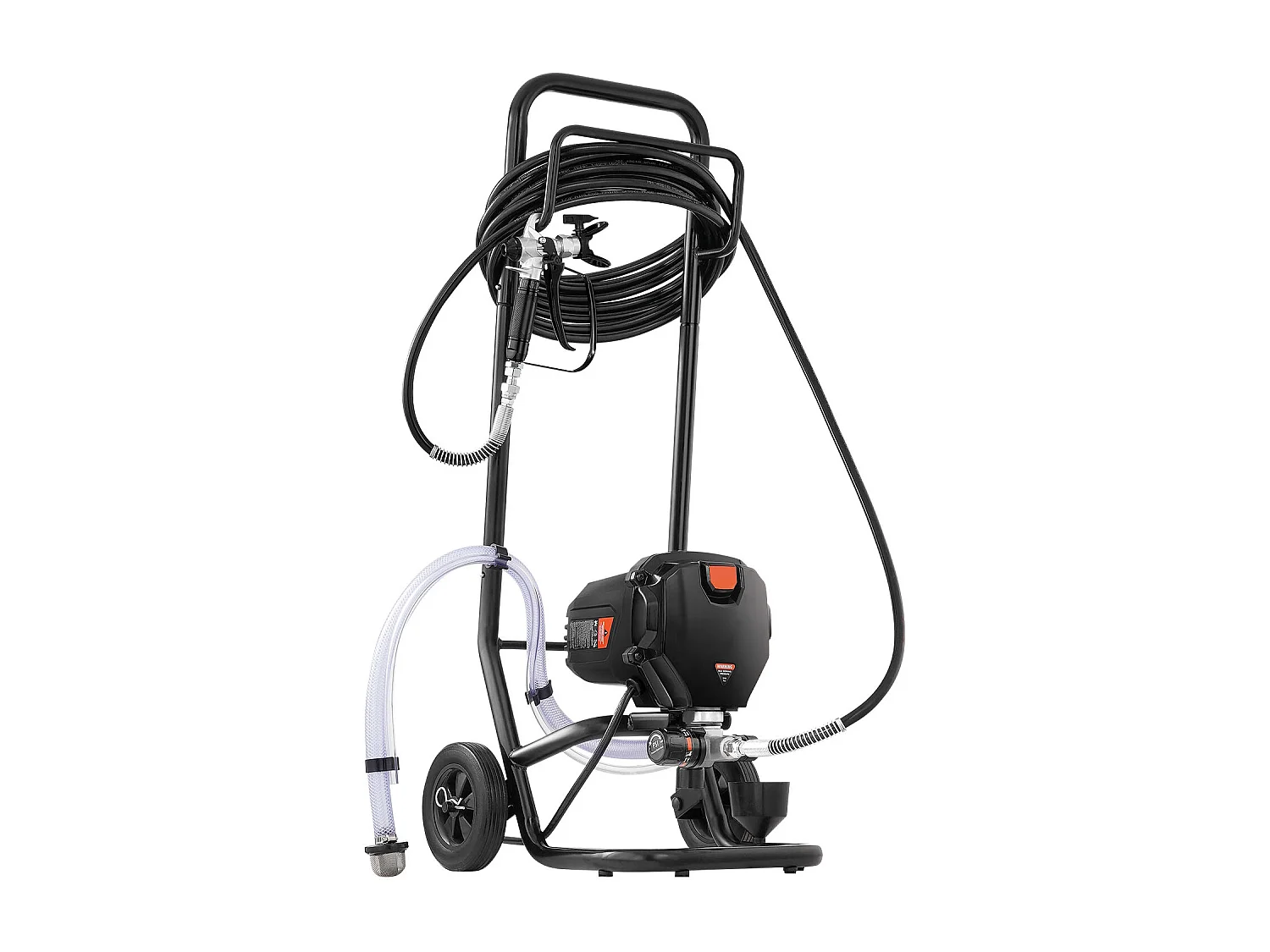 Pulvérisateur de Peinture Sans Air Sur Pied SucceBuy, Pulvérisateur Électrique 750 W 3000 PSI avec Chariot