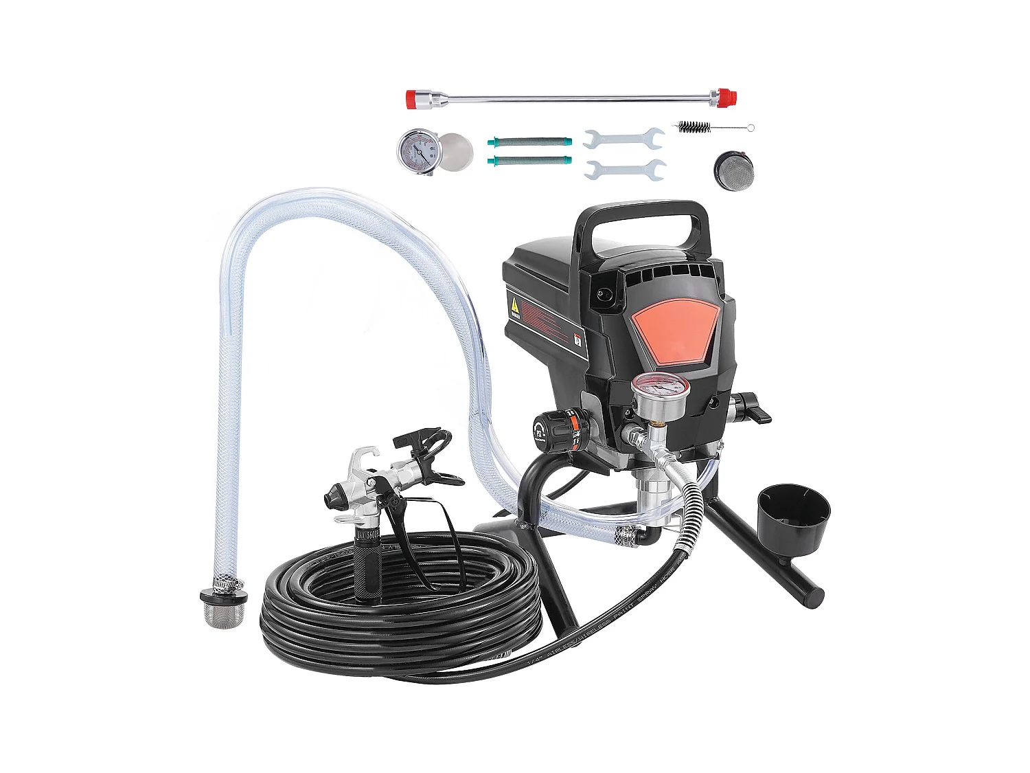 Pulvérisateur de Peinture Sans Air Sur Pied SucceBuy, Pulvérisateur Électrique Portatif 950 W 3000 PSI
