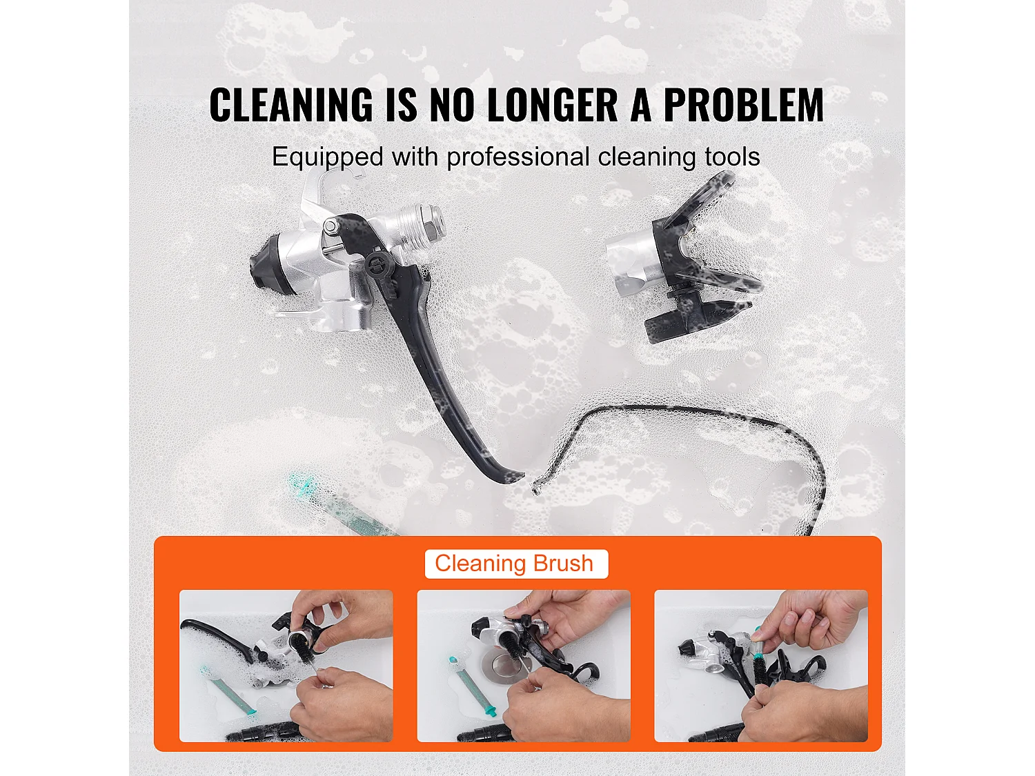 Pulvérisateur de Peinture Sans Air Sur Pied SucceBuy, Pulvérisateur Électrique Portatif 950 W 3000 PSI