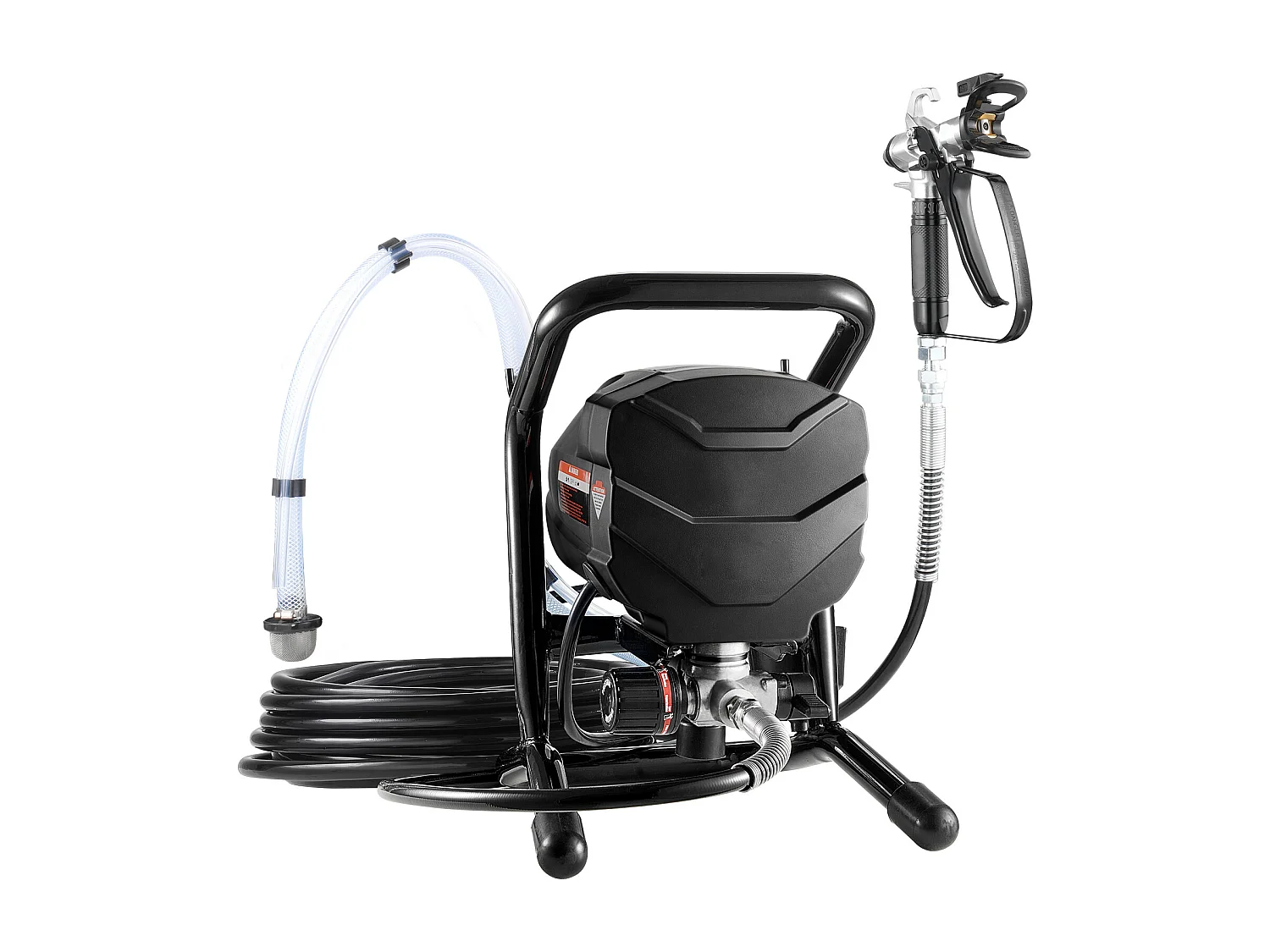 Pulvérisateur de Peinture Sans Air Sur Pied SucceBuy 650 W 3000 psi avec Kits d'Usage Domestique