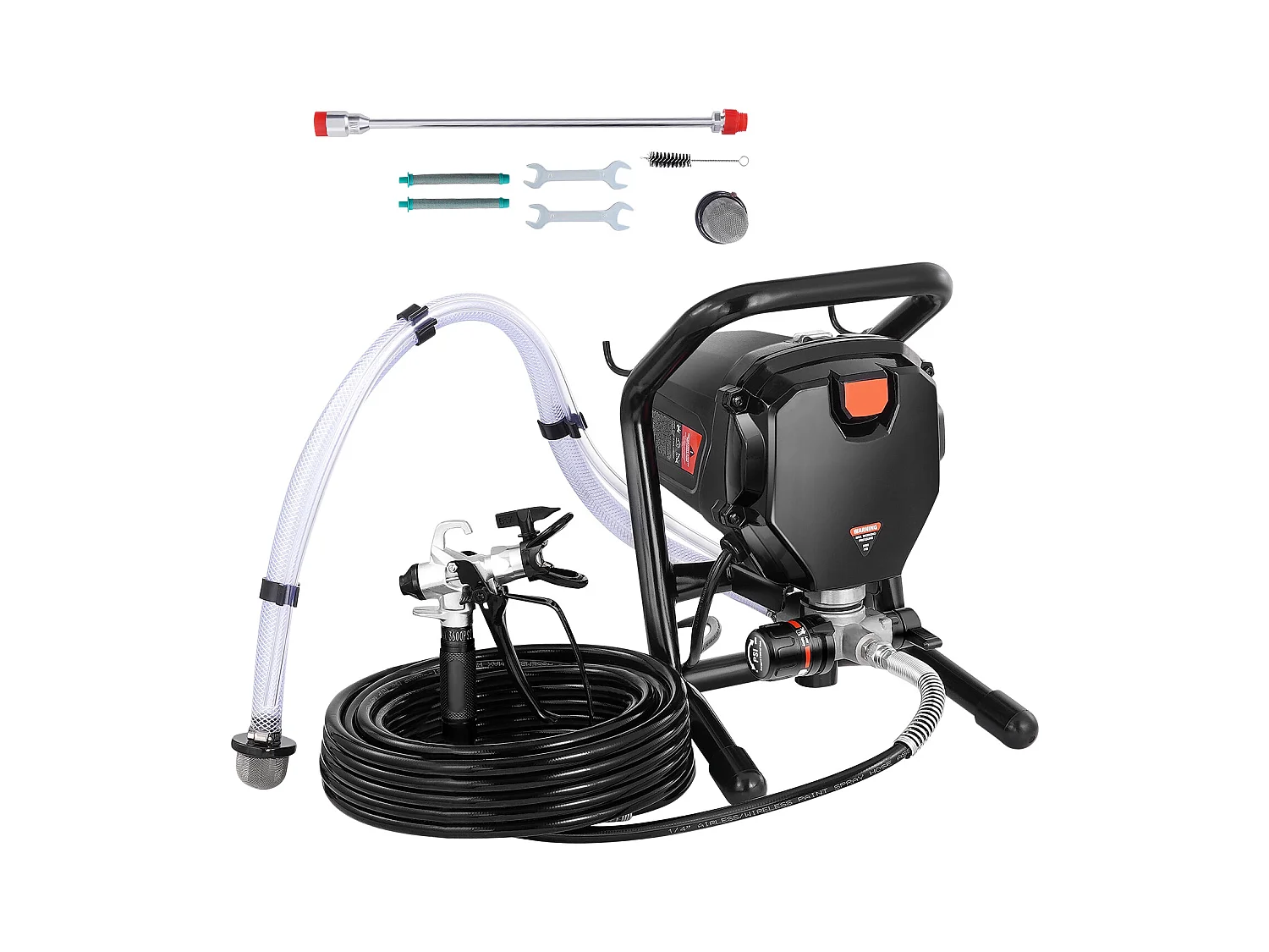 Pulvérisateur de Peinture Sans Air Sur Pied SucceBuy, Pulvérisateur Électrique Portatif 750 W 3000 PSI