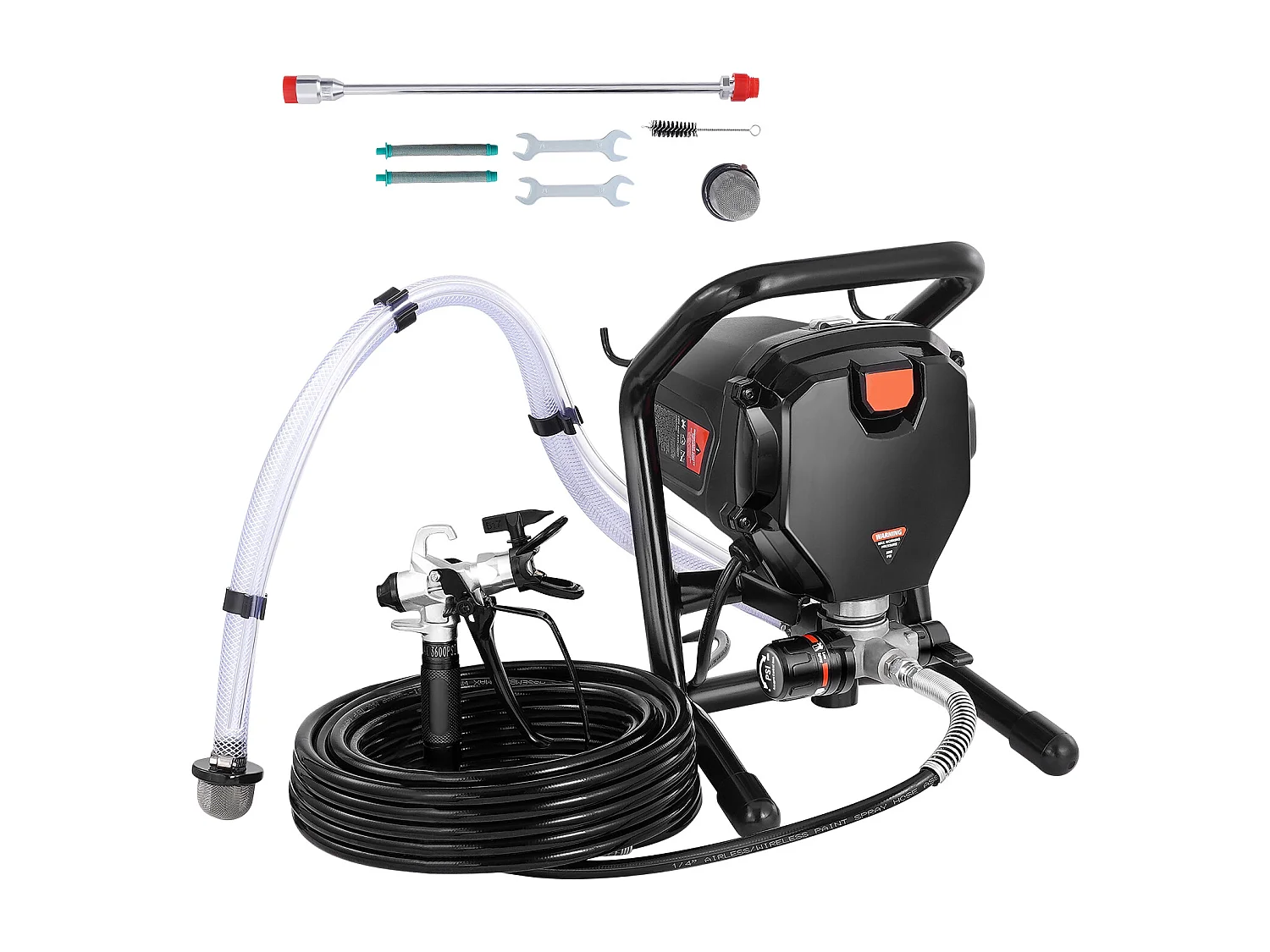 Pulvérisateur de Peinture Sans Air Sur Pied SucceBuy, Pulvérisateur Électrique Portatif 750 W 3000 PSI