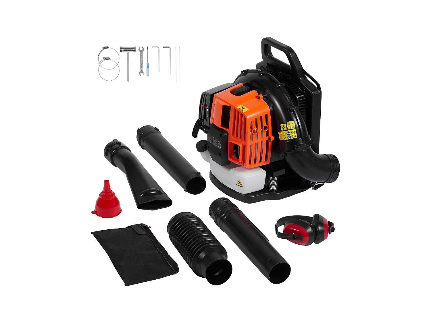 Hecht jardin SucceBuy Souffleur à Dos à Essence à 2 Temps 63CC, Volume D'air de 1110 Pi3/Min