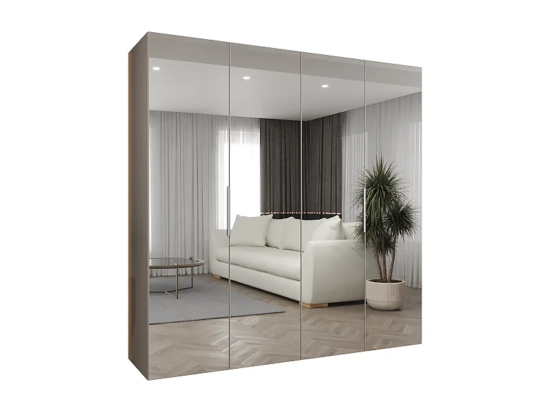 Armoire à portes battantes Marbella 3 202/200/52 4 portes (cachemire/cachemire)