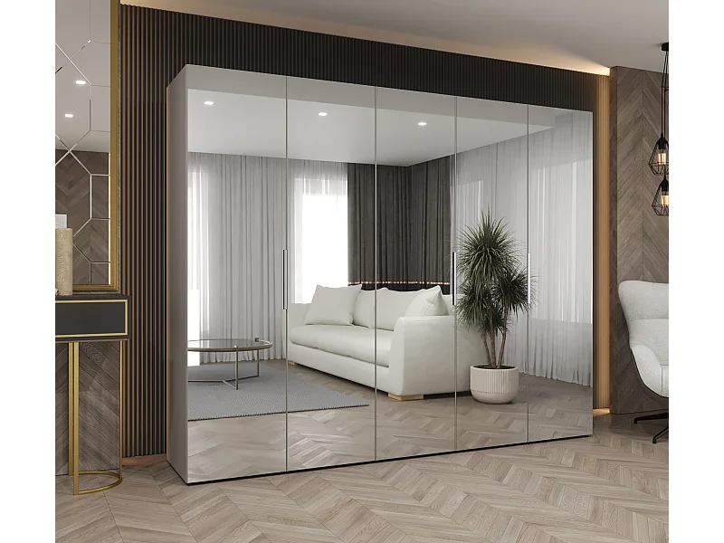 Drehtürenschrank Marbella 3 202/250/52 5-türig (Kaschmir|Kaschmir)