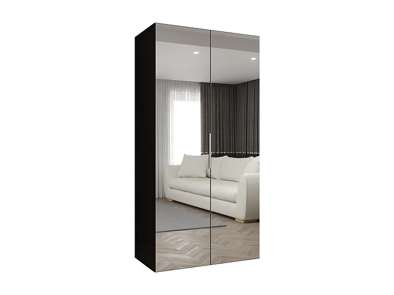 Armoire à portes battantes Marbella 3 202/100/52 2 portes (noir/cachemire)