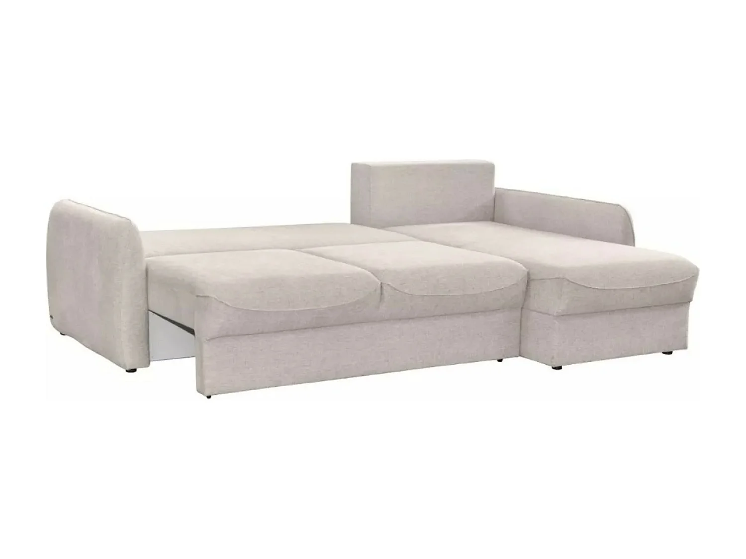 Ecksofa Naomi R/Stoffbezug/Beige