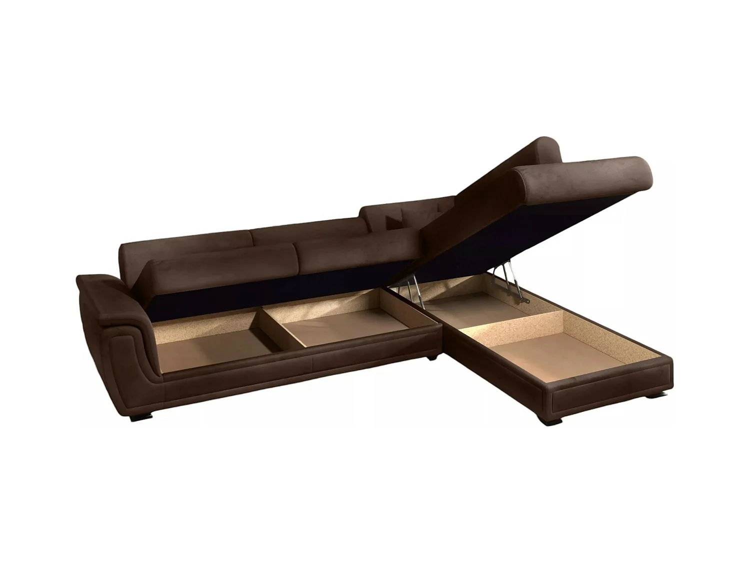 Canapé d'angle California R/revêtement tissu/