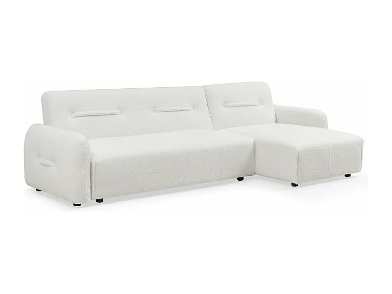 Canapé Convertible Modulable "Kiara" 294cm Blanc