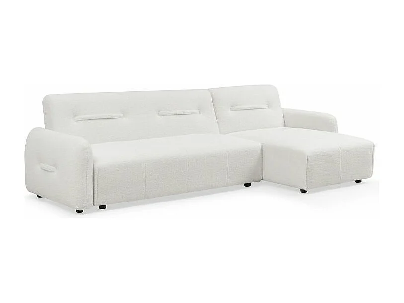 Canapé Convertible Modulable "Kiara" 294cm Blanc