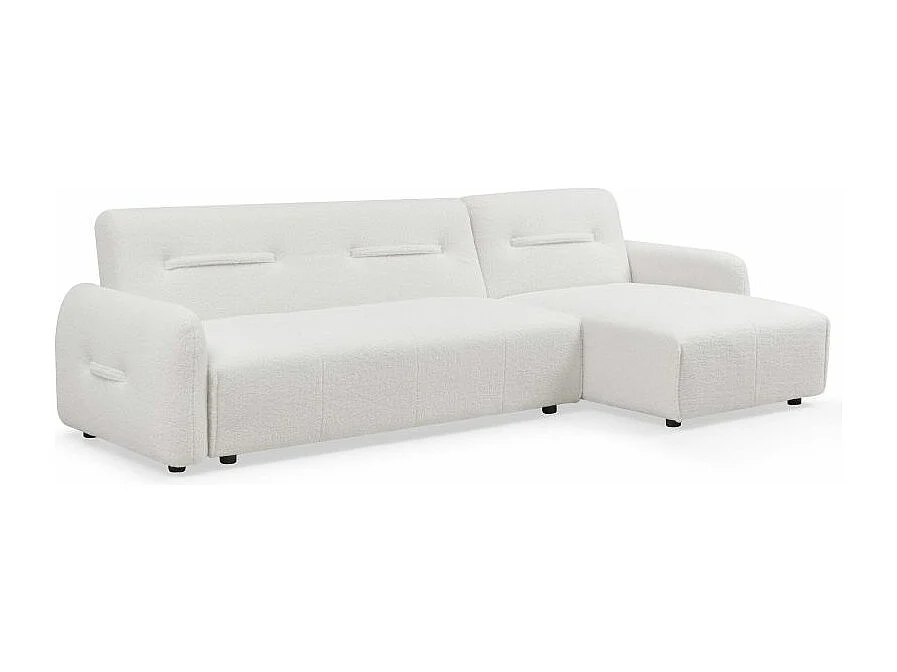 Canapé Convertible Modulable "Kiara" 294cm Blanc
