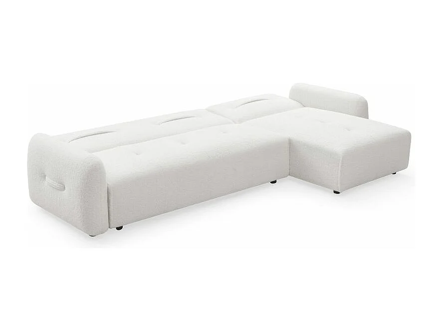 Canapé Convertible Modulable "Kiara" 294cm Blanc