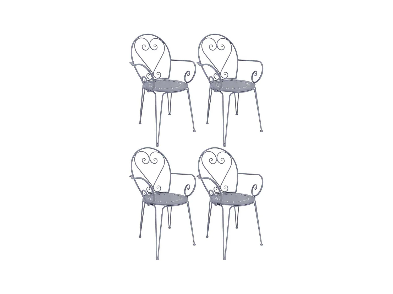 Fauteuil en fer Belle Époque