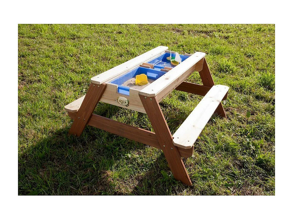 Table de jeux enfant en bois sable et eau Nick