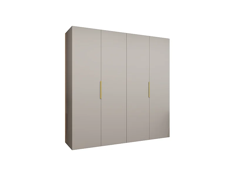 Drehtürenschrank Marbella 1 202/200/52 4-türig (Kaschmir|Gold)