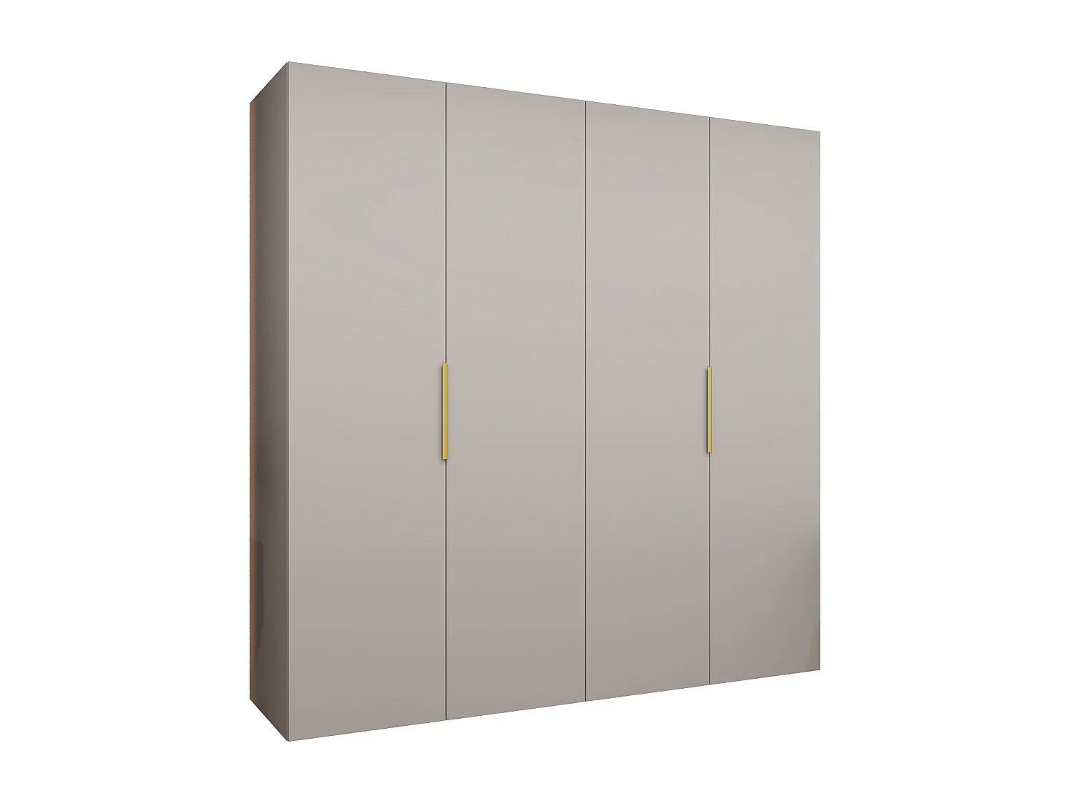 Drehtürenschrank Marbella 1 202/200/52 4-türig (Kaschmir|Gold)