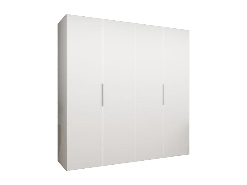 Drehtürenschrank Marbella 1 202/200/52 4-türig (Weiß|Kaschmir)