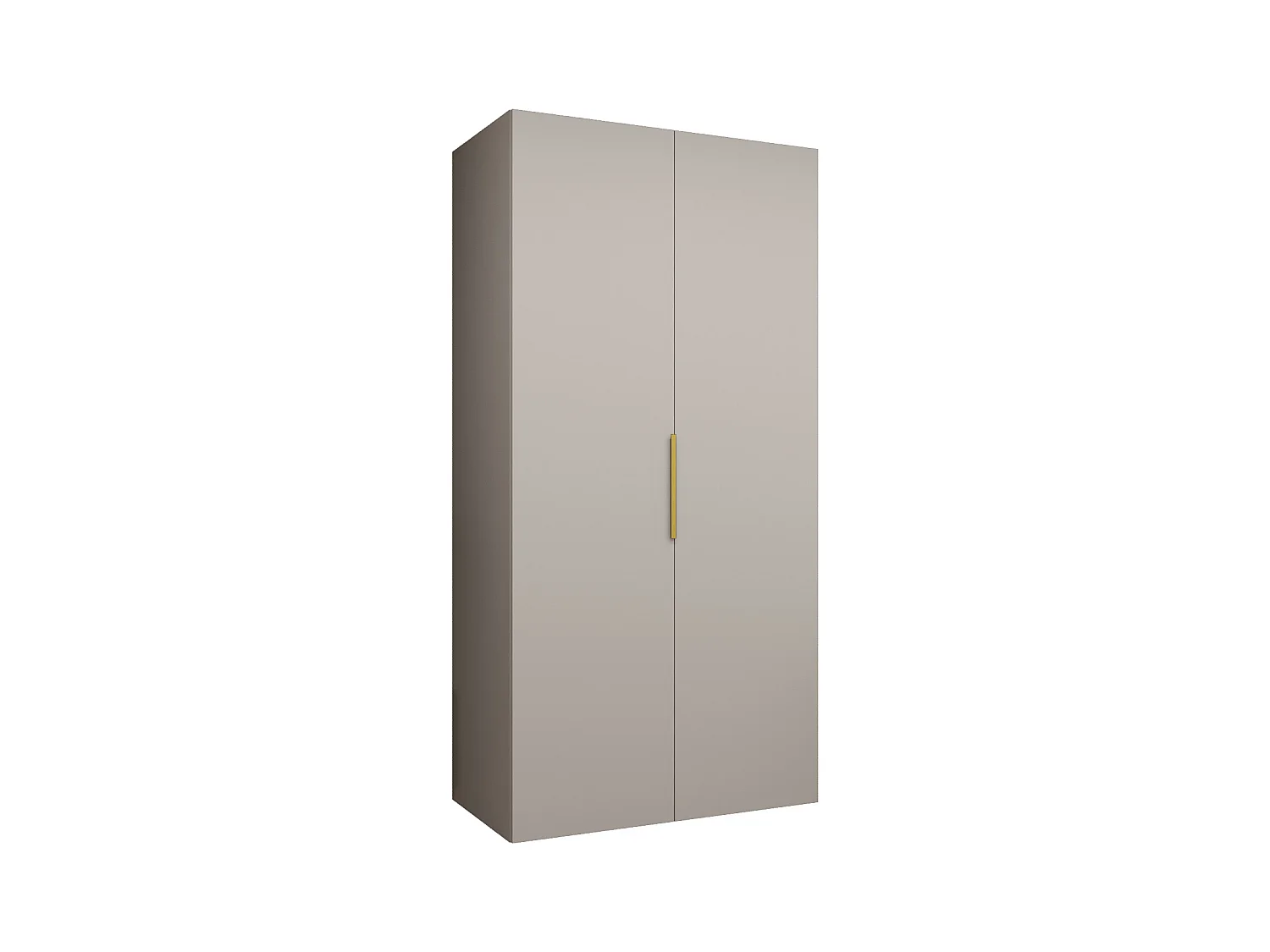 Armoire à portes battantes Marbella 1 202/100/52 2 portes (cachemire/doré)