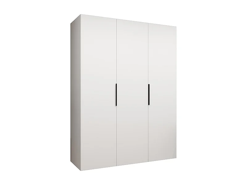 Draaideurkast Marbella 1 202/150/52 3-deurs (wit/zwart)