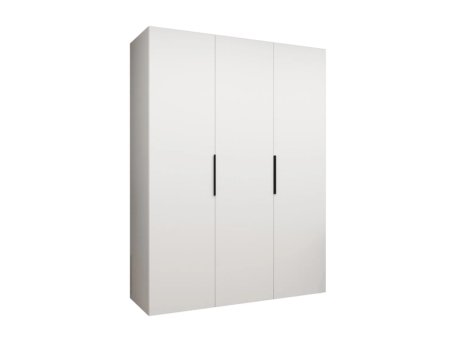 Armoire à portes battantes Marbella 1 202/150/52 3 portes (blanc/noir)