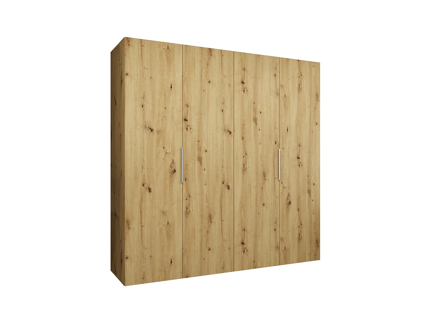 Armoire à portes battantes Marbella 1 202/200/52 4 portes (artisan/cachemire)
