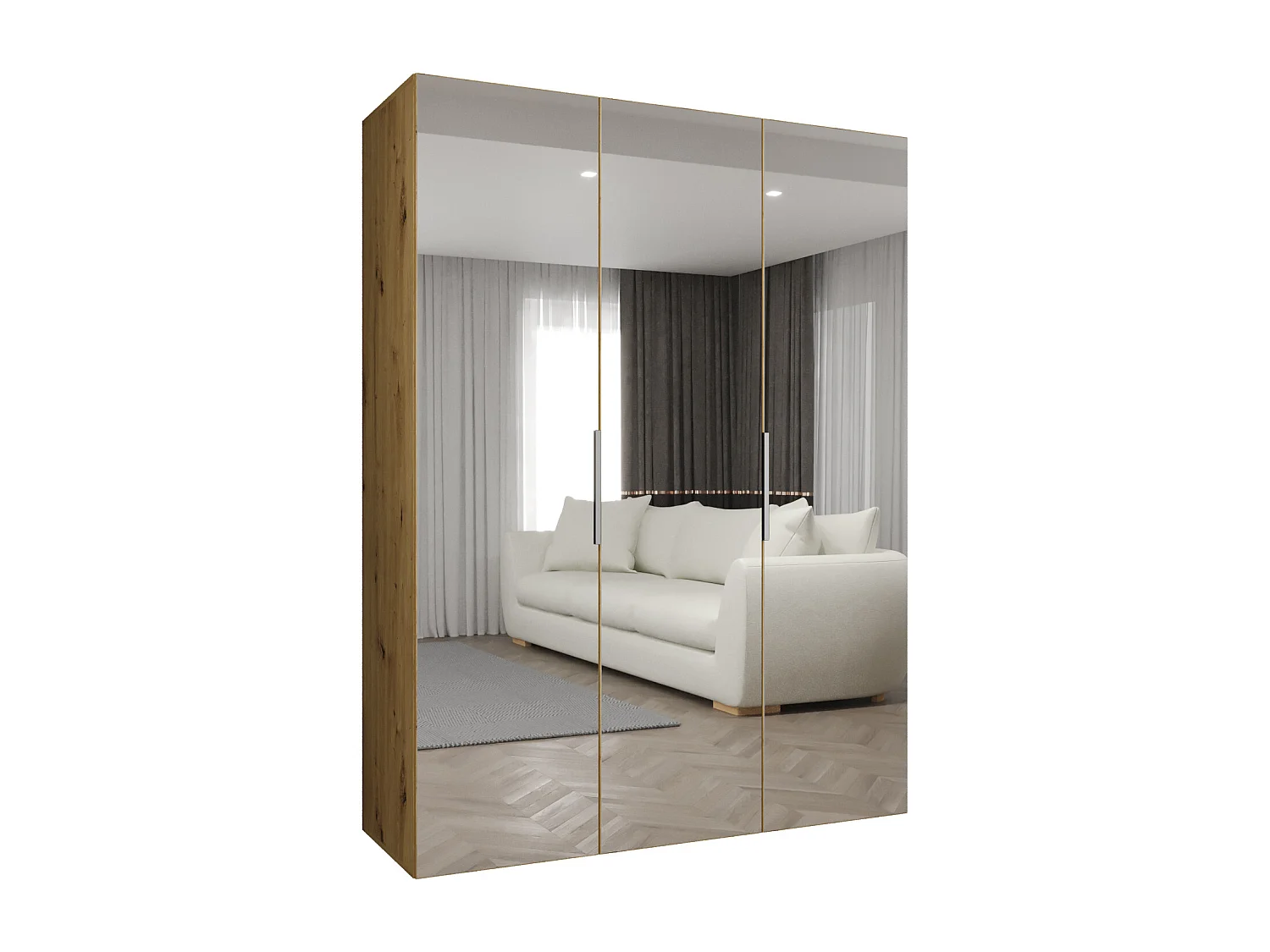 Armadio Marbella 3 con ante battenti 202/150/52 3 ante (artisan/cachemire)