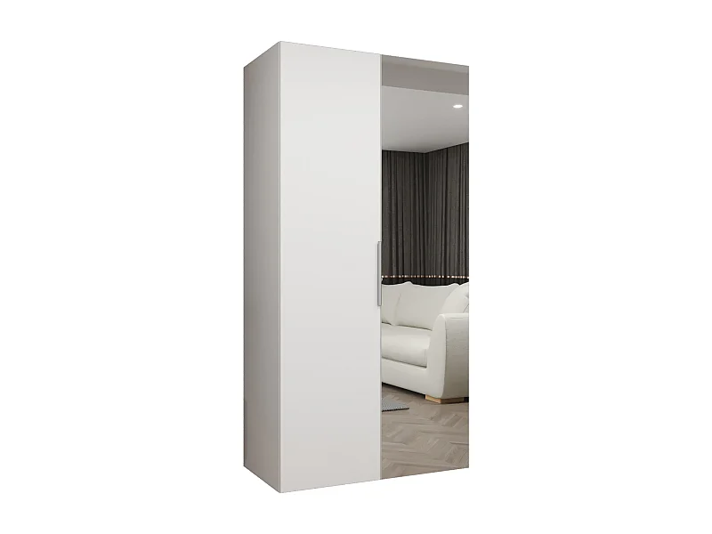 Drehtürenschrank Marbella 2 202/100/52 2-türig (Weiß|Kaschmir)