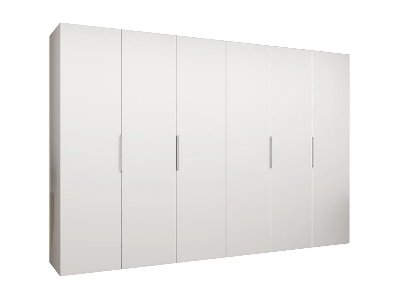 Armadio Marbella 1 con ante battenti 202/300/52 6 ante (bianco/cachemire)
