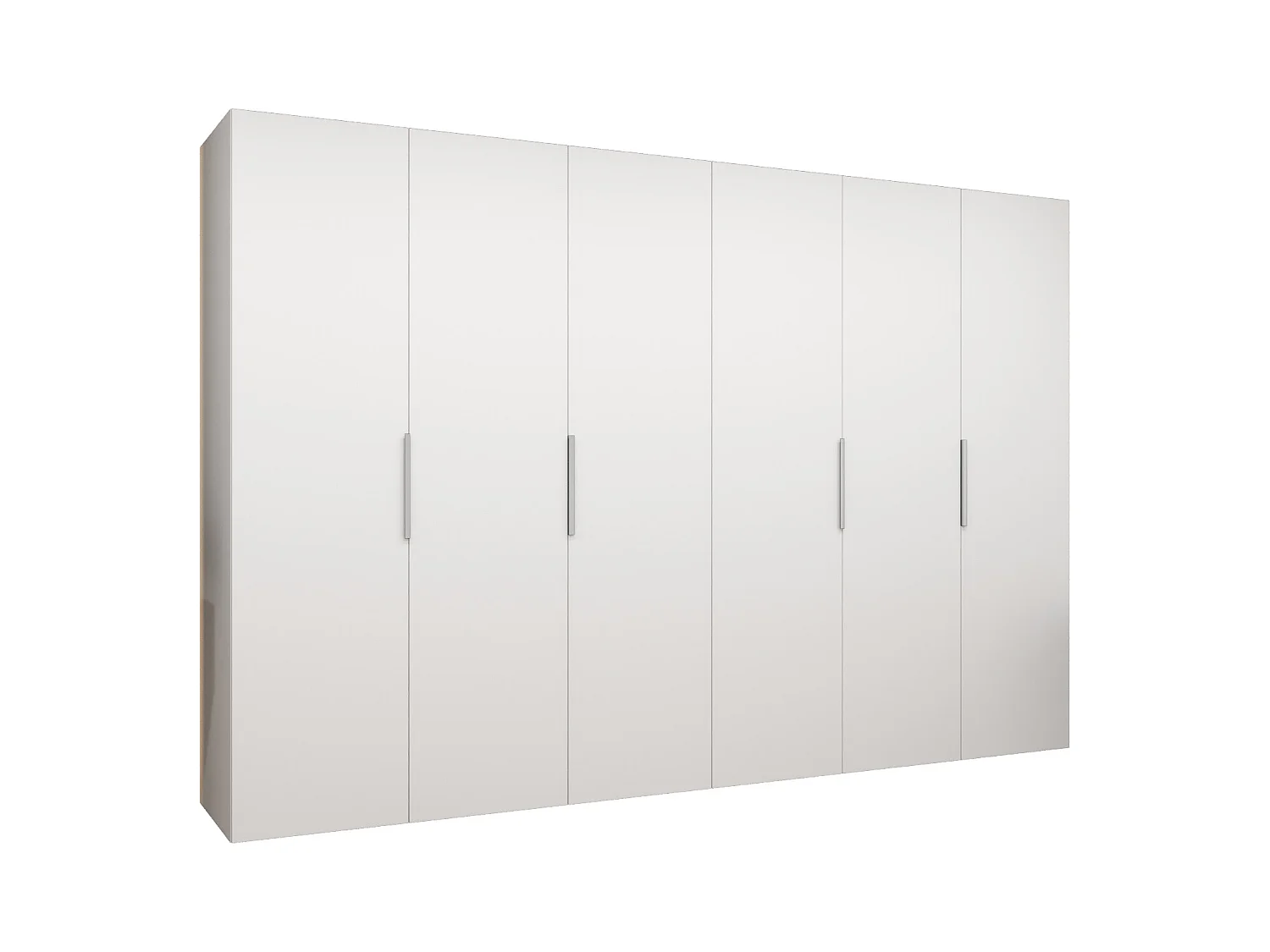 Armoire à portes battantes Marbella 1 202/300/52 6 portes (blanc/cachemire)