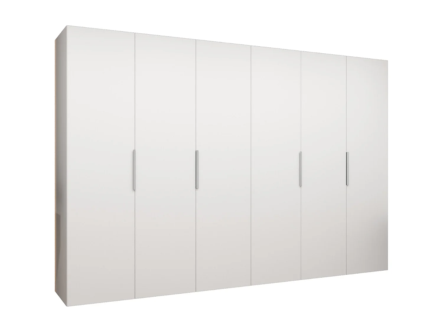 Armoire à portes battantes Marbella 1 202/300/52 6 portes (blanc/cachemire)