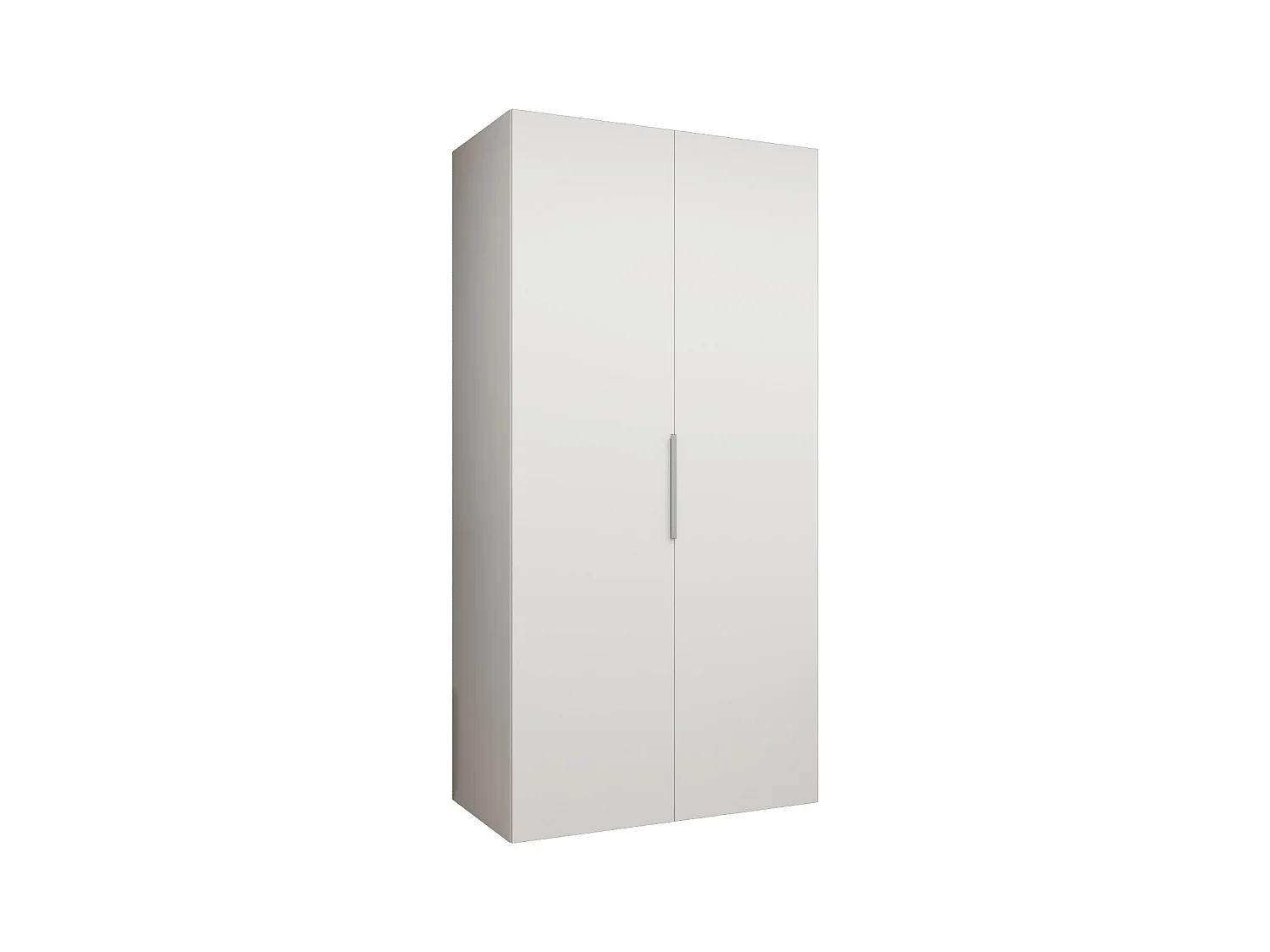 Armoire à portes battantes Marbella 1 202/100/52 2 portes (blanc/cachemire)