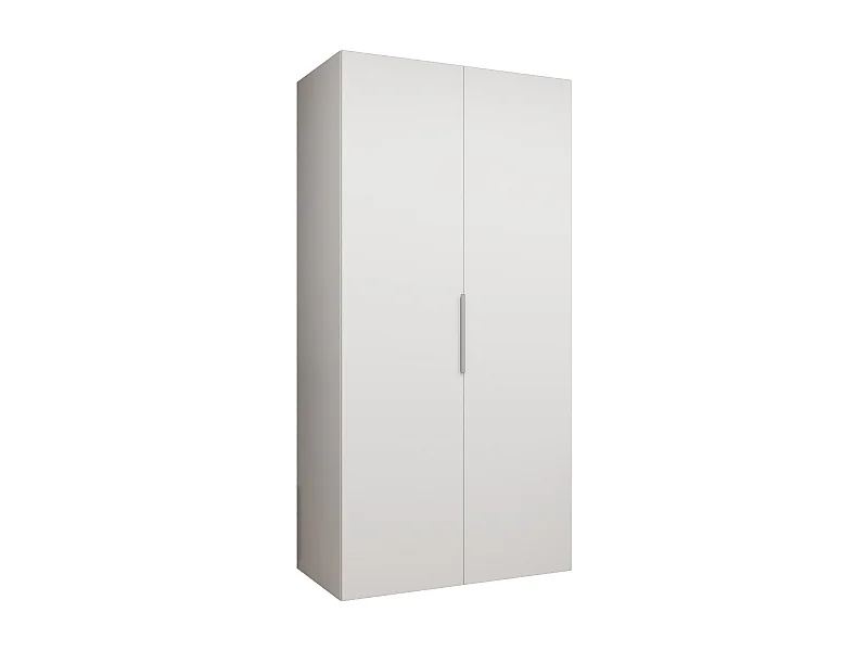 Armario Marbella 1 con puertas batientes 202/100/52 2 puertas (blanco/cachemira)