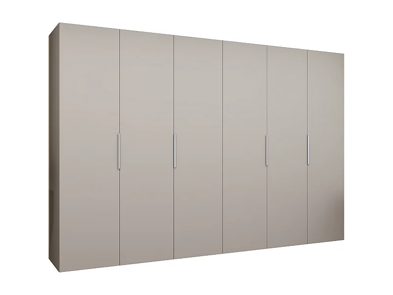Drehtürenschrank Marbella 1 202/300/52 6-türig (Kaschmir|Kaschmir)