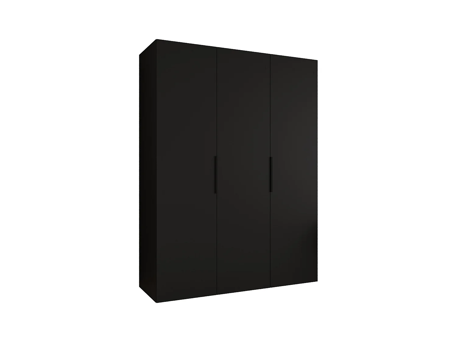 Drehtürenschrank Marbella 1 202/150/52 3-türig (Schwarz|Schwarz)