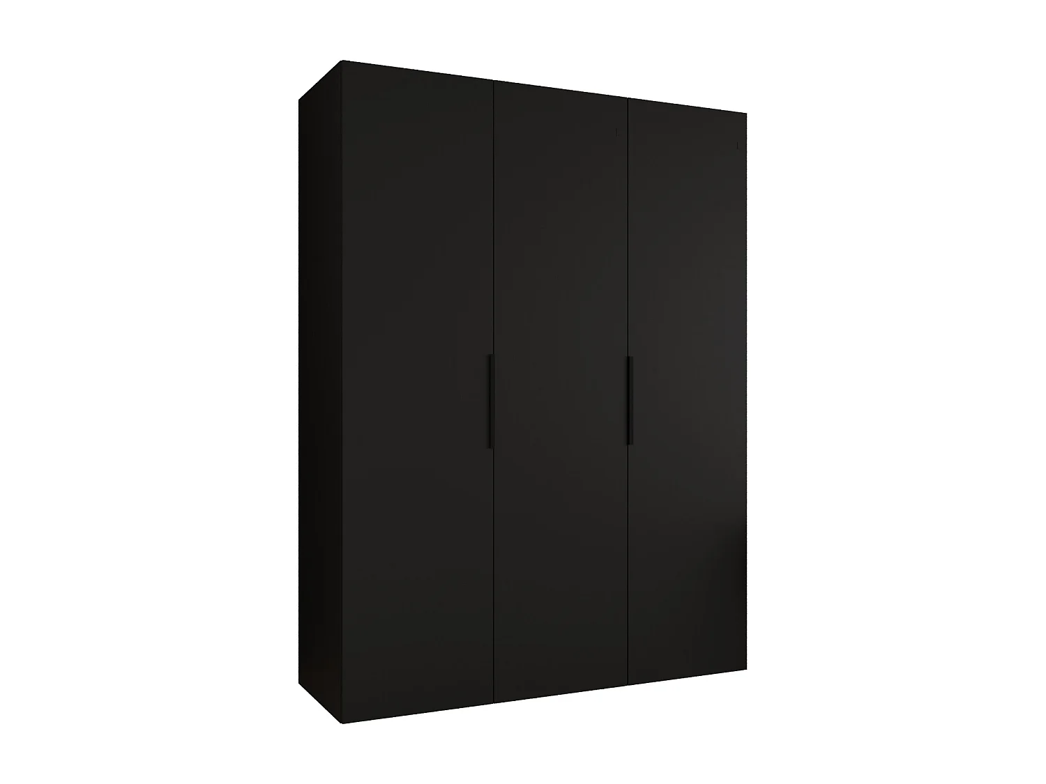 Drehtürenschrank Marbella 1 202/150/52 3-türig (Schwarz|Schwarz)