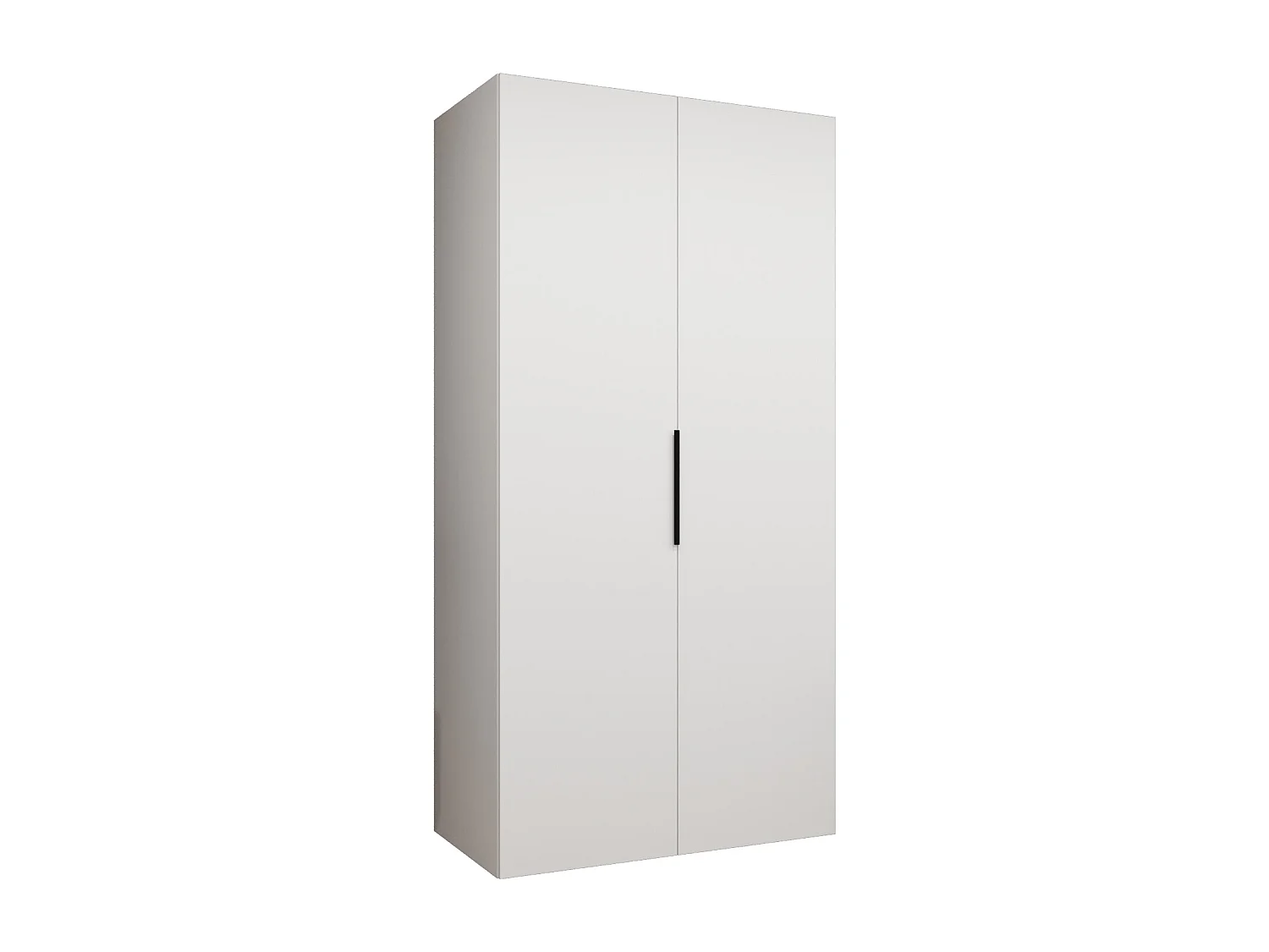 Armoire à portes battantes Marbella 1 202/100/52 2 portes (blanc/noir)