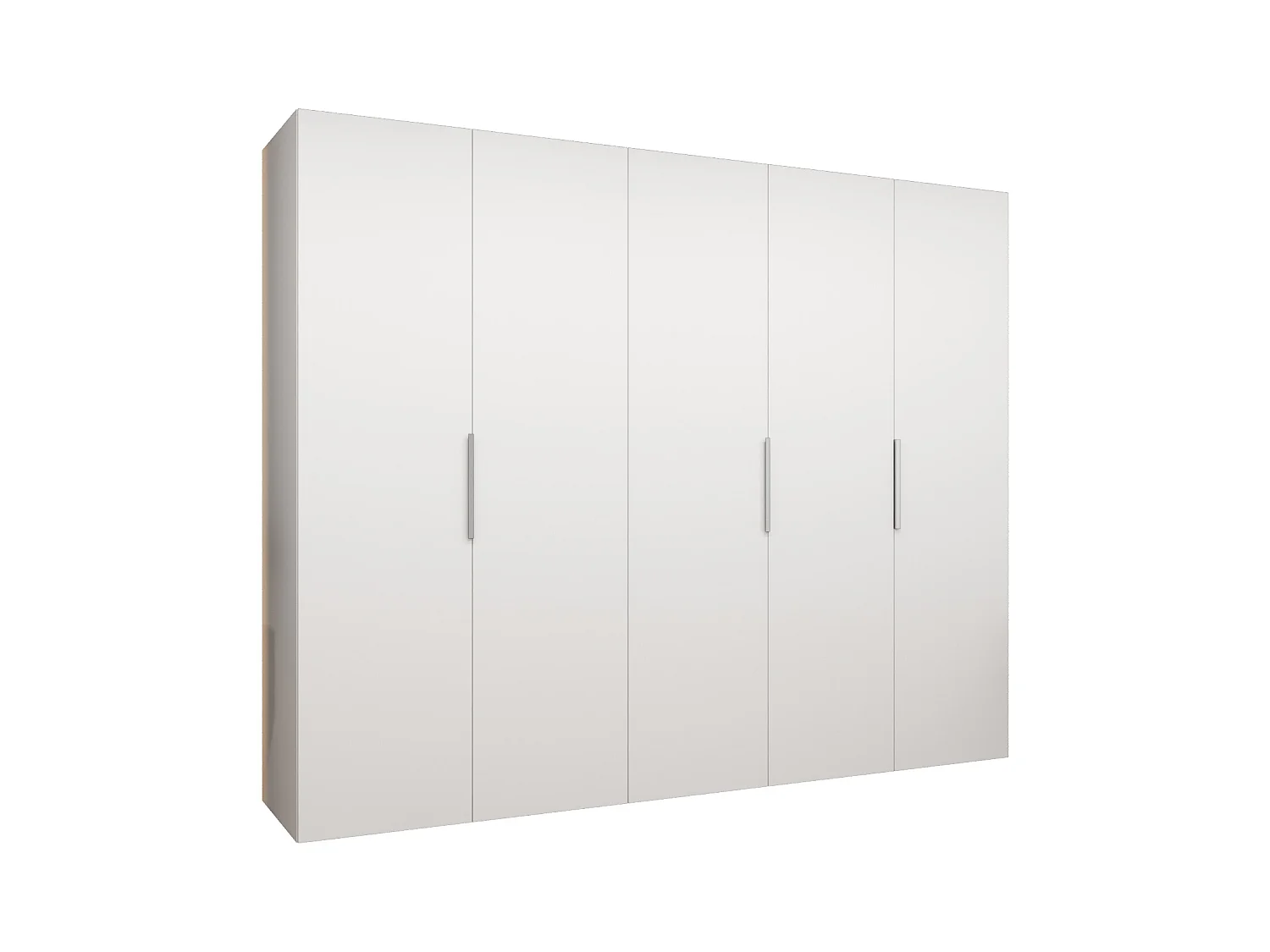 Armoire à portes battantes Marbella 1 202/250/52 5 portes (blanc/cachemire)