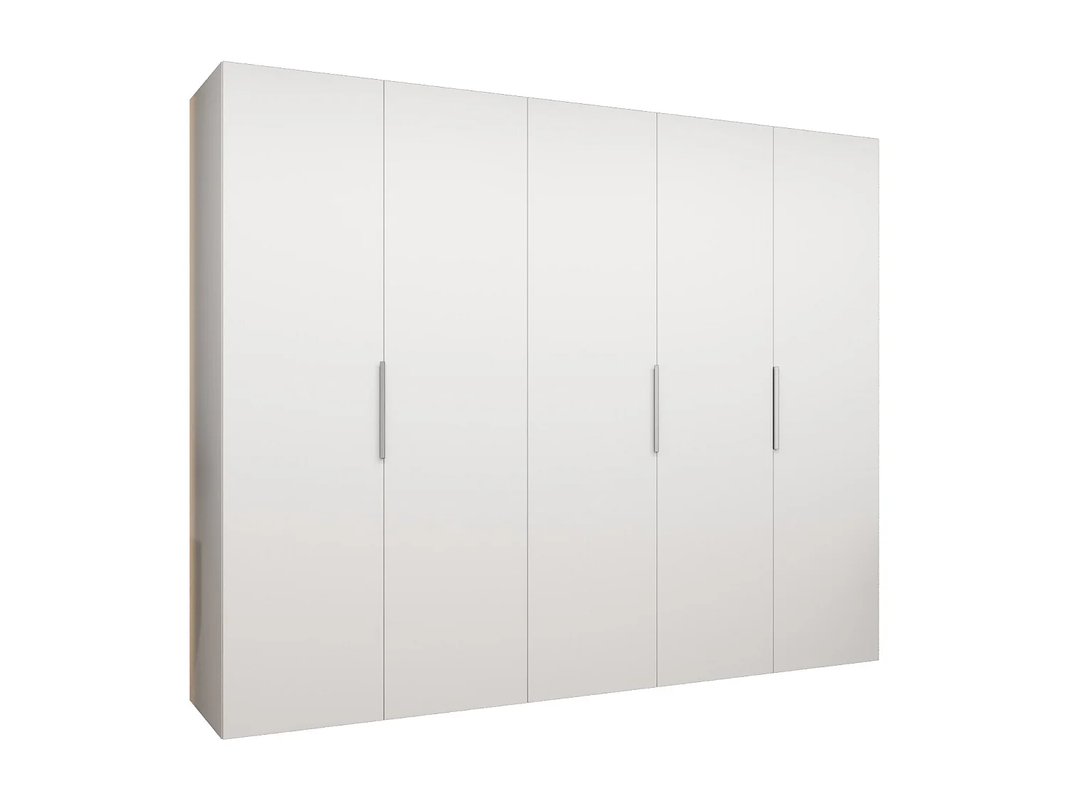 Armoire à portes battantes Marbella 1 202/250/52 5 portes (blanc/cachemire)