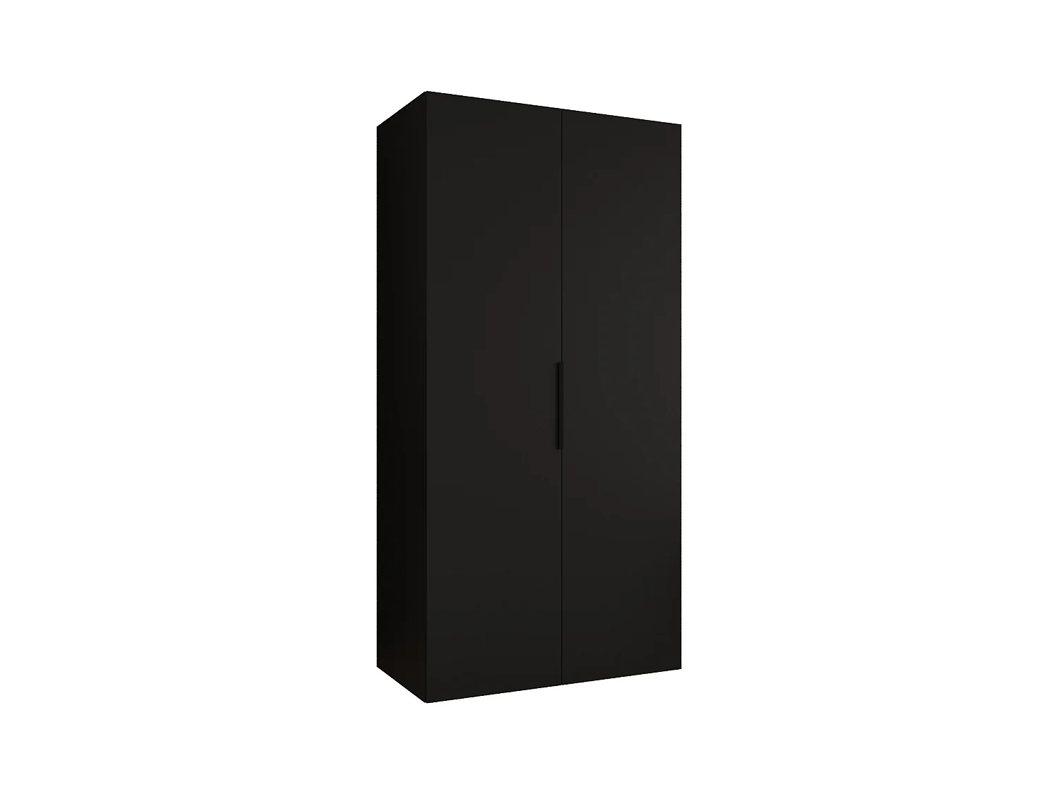 Armoire à portes battantes Marbella 1 202/100/52 2 portes (noir/noir)