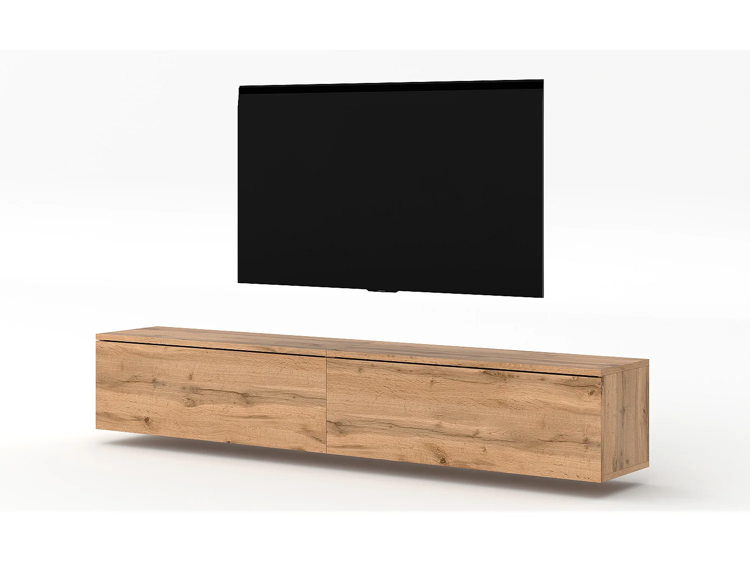 AX LIVING Meuble pour la télé Designer chene Wotan Loriano 2x100cm