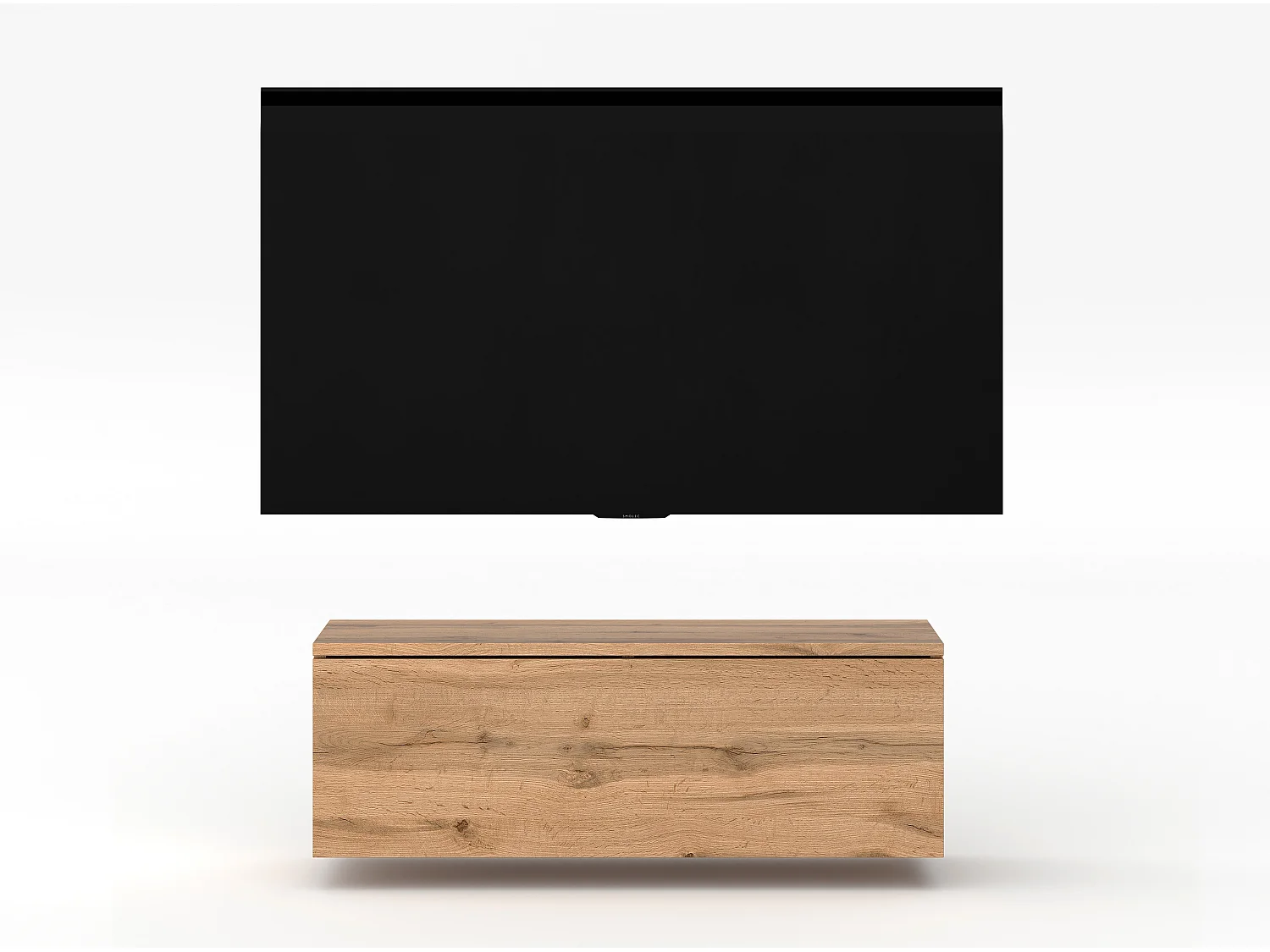 AX LIVING Meuble TV Loriano 100 cm largeur chêne Wotan