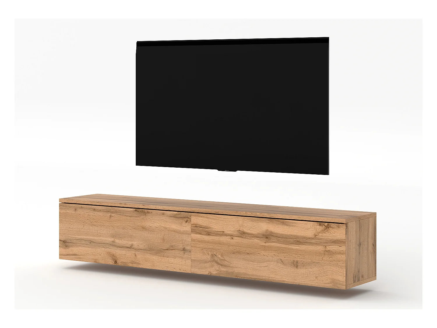 AX LIVING modernes TV Board Loriano 180 Designer Lowboard Eiche Wotan
