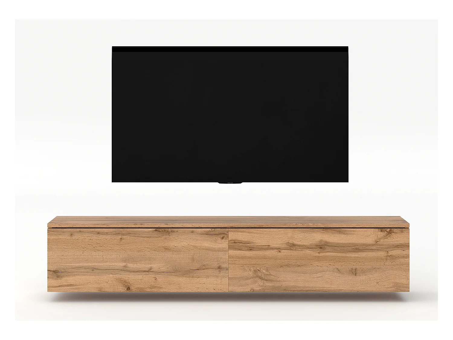 AX LIVING modernes TV Board Loriano 180 Designer Lowboard Eiche Wotan