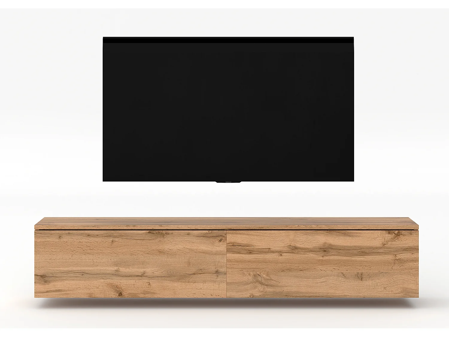 AX LIVING Meuble TV design Loriano 180 cm chêne Wotan